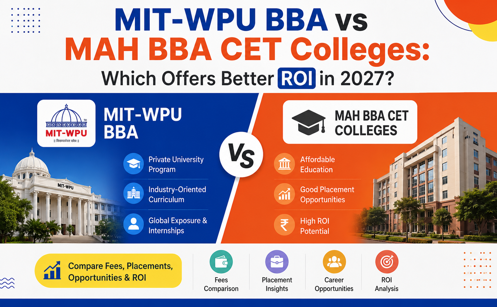 MIT-WPU BBA or opt for top MAH BBA CET colleges
