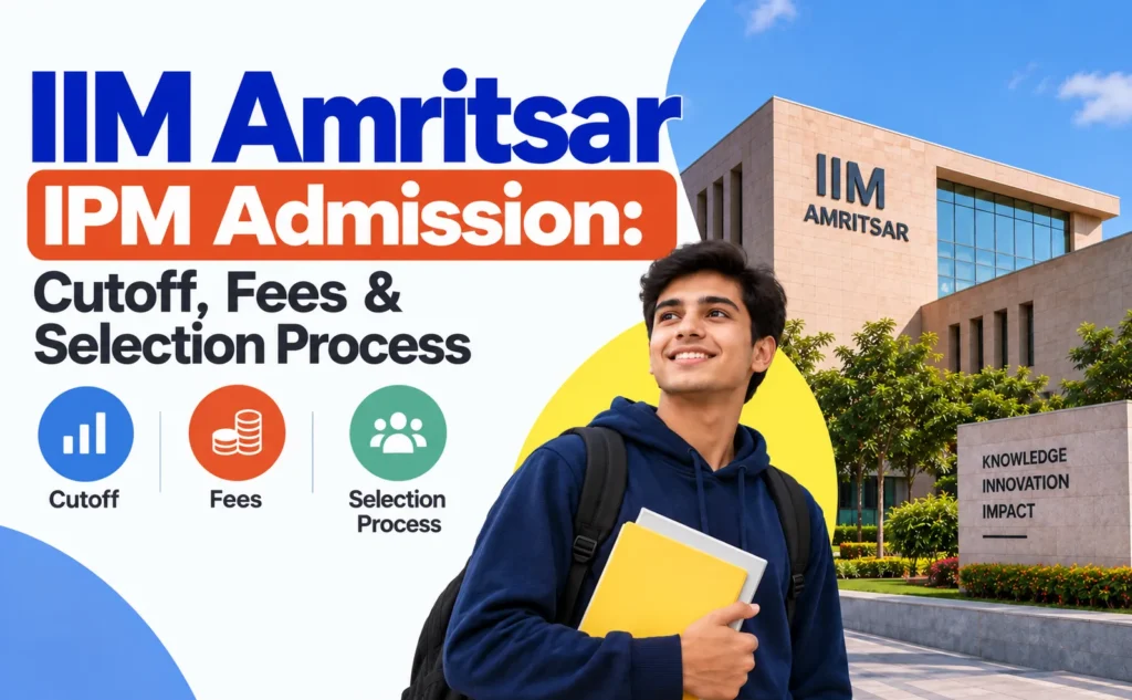 IIM Amritsar IPM Admission 2029: Cutoff, Fees & Selection Process