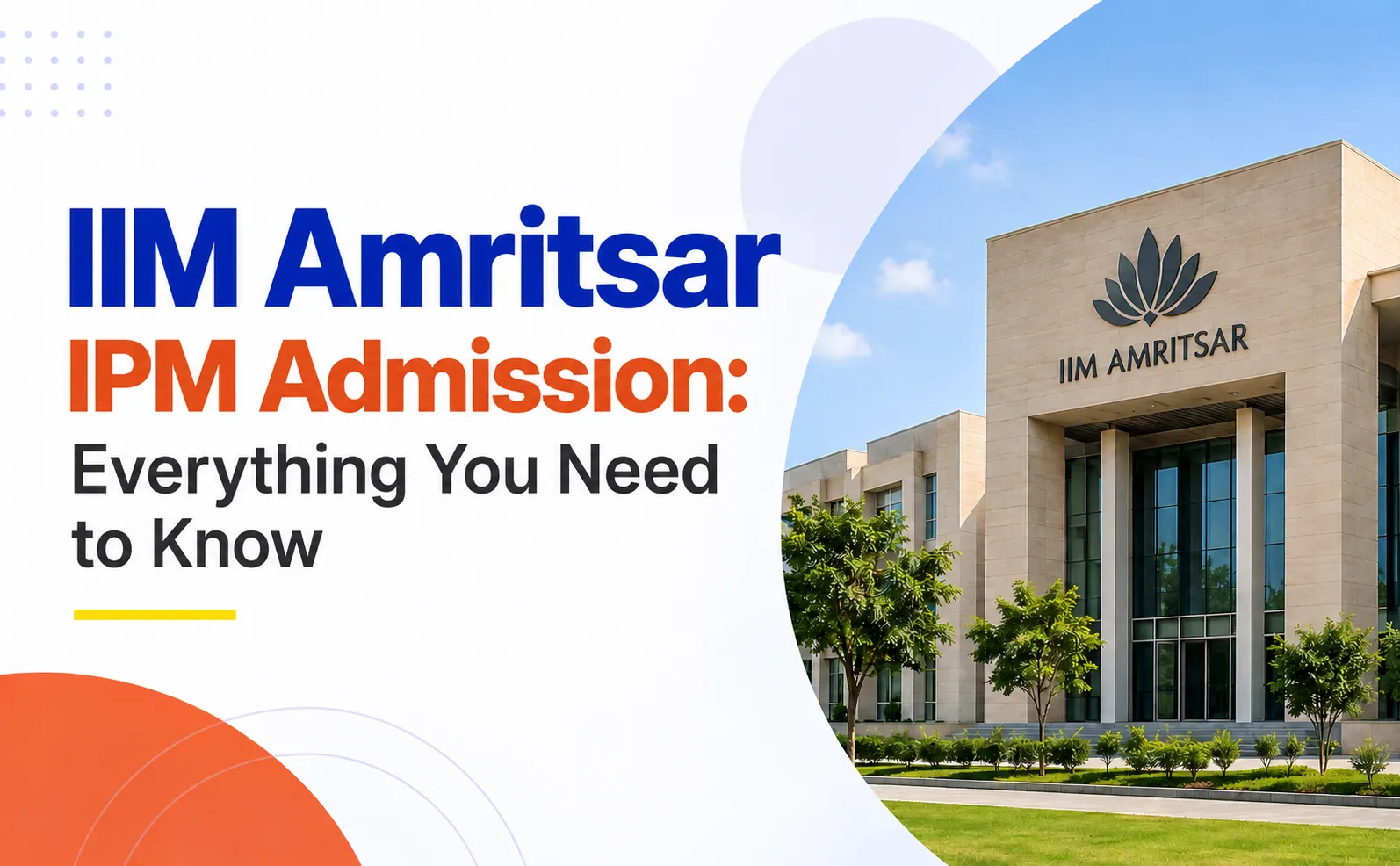 IIM Amritsar IPM Admission 2029