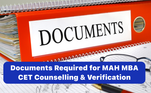 Documents Required for MAH MBA CET